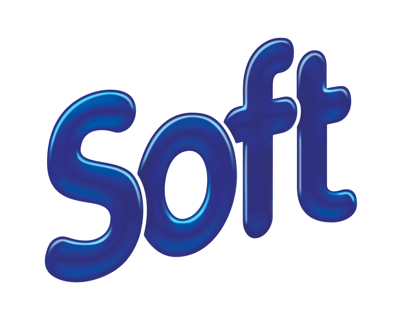 3d text reading "soft" with a glossy, blue finish on a green background. mobile phone soft credit check